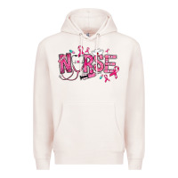 Pale Pink breast cancer nurse Premium Hoodie - RanaPortraitStore