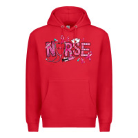 Red breast cancer nurse Premium Hoodie - RanaPortraitStore