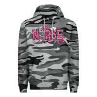 Slate Camo breast cancer nurse Premium Hoodie - RanaPortraitStore