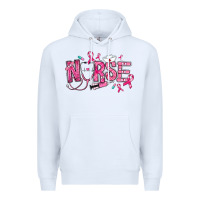 White breast cancer nurse Premium Hoodie - RanaPortraitStore