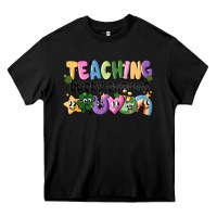 Black Teaching Lucky Charms Heavy Core Tee - CowhideDigitalArt