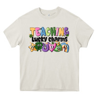 Cream Teaching Lucky Charms Heavy Core Tee - CowhideDigitalArt