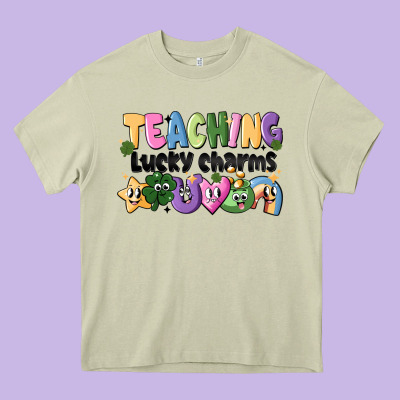 Teaching Lucky Charms Heavy Core Tee Designed By Cowhidedigitalart