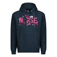 Navy breast cancer nurse Premium Hoodie - RanaPortraitStore