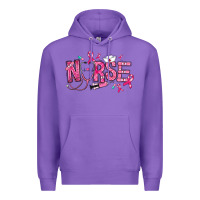 Purple breast cancer nurse Premium Hoodie - RanaPortraitStore