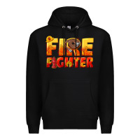 Black firefighter Premium Hoodie - texasbilliewilder