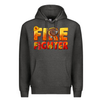 Charcoal Heather firefighter Premium Hoodie - texasbilliewilder