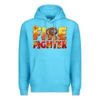 Ocean Blue firefighter Premium Hoodie - texasbilliewilder