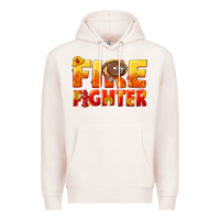 Pale Pink firefighter Premium Hoodie - texasbilliewilder