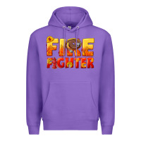 Purple firefighter Premium Hoodie - texasbilliewilder