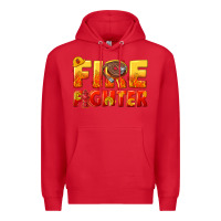 Red firefighter Premium Hoodie - texasbilliewilder