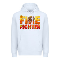 White firefighter Premium Hoodie - texasbilliewilder