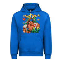 Cobalt festive af christmas black man sneakers Urban Hoodie - RanaPortraitStore