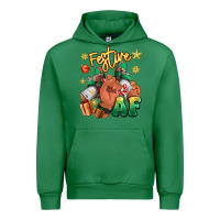 Emerald festive af christmas black man sneakers Urban Hoodie - RanaPortraitStore