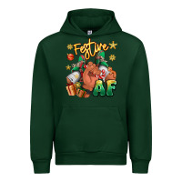 Forest Green festive af christmas black man sneakers Urban Hoodie - RanaPortraitStore