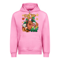 Fuchsia Pink festive af christmas black man sneakers Urban Hoodie - RanaPortraitStore