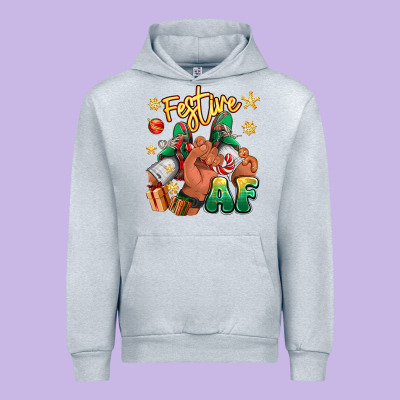 Urban Hoodie festive af christmas black man sneakers