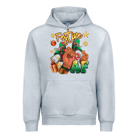 Heather Grey festive af christmas black man sneakers Urban Hoodie - RanaPortraitStore
