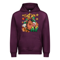 Mauve Wine festive af christmas black man sneakers Urban Hoodie - RanaPortraitStore