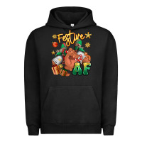 Pigment Black festive af christmas black man sneakers Urban Hoodie - RanaPortraitStore