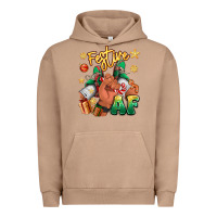 Pigment Burro festive af christmas black man sneakers Urban Hoodie - RanaPortraitStore