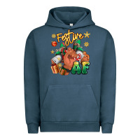 Pigment Midnight Navy festive af christmas black man sneakers Urban Hoodie - RanaPortraitStore