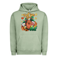 Pigment Oil Green festive af christmas black man sneakers Urban Hoodie - RanaPortraitStore