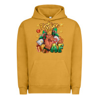 Pigment Peanut Butter festive af christmas black man sneakers Urban Hoodie - RanaPortraitStore