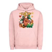 Pigment Salmon festive af christmas black man sneakers Urban Hoodie - RanaPortraitStore