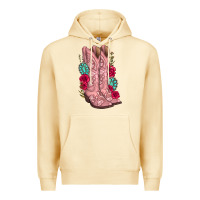 Pina Colada floral cowgirl boots Premium Hoodie - texasbilliewilder