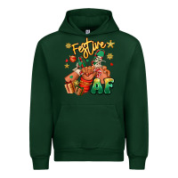 Forest Green festive af christmas black kid sneakers Urban Hoodie - RanaPortraitStore