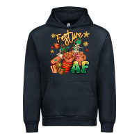 Navy festive af christmas black kid sneakers Urban Hoodie - RanaPortraitStore