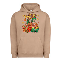 Pigment Burro festive af christmas black kid sneakers Urban Hoodie - RanaPortraitStore