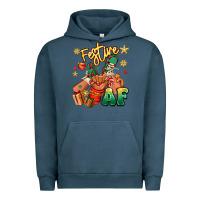 Pigment Midnight Navy festive af christmas black kid sneakers Urban Hoodie - RanaPortraitStore