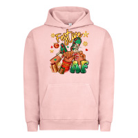 Pigment Salmon festive af christmas black kid sneakers Urban Hoodie - RanaPortraitStore