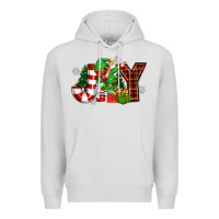 Dove Grey christmas joy elf Premium Hoodie - Zillion Design Studio