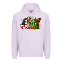 Lilac christmas joy elf Premium Hoodie - Zillion Design Studio