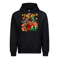 Black festive af christmas black girl children sneakers Urban Hoodie - RanaPortraitStore
