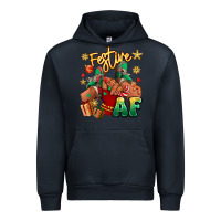 Navy festive af christmas black girl children sneakers Urban Hoodie - RanaPortraitStore