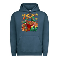 Pigment Midnight Navy festive af christmas black girl children sneakers Urban Hoodie - RanaPortraitStore