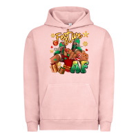 Pigment Salmon festive af christmas black girl children sneakers Urban Hoodie - RanaPortraitStore