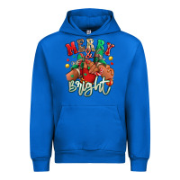 Cobalt merry and bright black kid sneakers Urban Hoodie - RanaPortraitStore