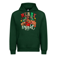Forest Green merry and bright black kid sneakers Urban Hoodie - RanaPortraitStore