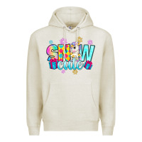 Oatmeal Heather snow cute witc unicorn Premium Hoodie - Zillion Design Studio