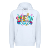 White snow cute witc unicorn Premium Hoodie - Zillion Design Studio