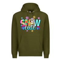 Army Green snow cute witc unicorn Premium Hoodie - Zillion Design Studio