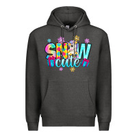 Charcoal Heather snow cute witc unicorn Premium Hoodie - Zillion Design Studio