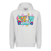 Dove Grey snow cute witc unicorn Premium Hoodie - Zillion Design Studio