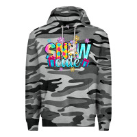 Slate Camo snow cute witc unicorn Premium Hoodie - Zillion Design Studio