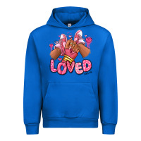 Cobalt loved valentine's day afro girl sneakers Urban Hoodie - RanaPortraitStore